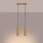 Lampa wisząca KARBON 2 złoty | sklep MIRAT kolekcja karbon