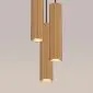 Lampa wisząca KARBON 3P złoty | sklep MIRAT  kolekcja karbon