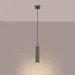 Lampa wisząca KARBON 1 zielony oliwkowy | sklep MIRAT kolekcja karbon