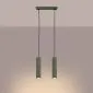 Lampa wisząca KARBON 2 zielona oliwka | sklep MIRAT kolekcja karbon
