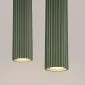 Lampa wisząca KARBON 2 zielona oliwka | sklep MIRAT kolekcja karbon