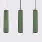 Lampa wisząca KARBON 3L zielona oliwka | sklep MIRAT  kolekcja karbon