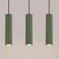 Lampa wisząca KARBON 3L zielona oliwka | sklep MIRAT  kolekcja karbon