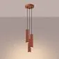 Lampa wisząca KARBON 3P ochra czerwona | sklep MIRAT  kolekcja karbon