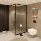Stalowa szczotka do WC SC-02 czarna stojąca | MIRAT. w stylu LOFT kolekcja