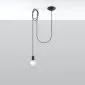 Lampa wisząca EDISON 1 LONG czarny | sklep MIRAT kolekcja edison