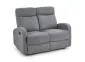 Sofa OSLO 2S szara tapicerowana do salonu | MIRAT.