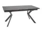 Stół ceramiczny industrialny Norton 160-240 cm czarny | MIRAT styl LOFT