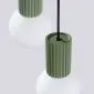 Lampa wisząca HALO 3P zielona oliwka | sklep MIRAT  kolekcja halo