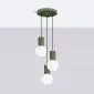 Lampa wisząca HALO 3P zielona oliwka | sklep MIRAT  kolekcja halo