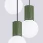 Lampa wisząca HALO 3P zielona oliwka | sklep MIRAT  kolekcja halo