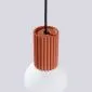 Lampa wisząca HALO 1 ochra czerwona | sklep MIRAT kolekcja halo