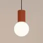 Lampa wisząca HALO 1 ochra czerwona | sklep MIRAT kolekcja halo