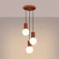 Lampa wisząca HALO 3P ochra czerwona | sklep MIRAT kolekcja halo