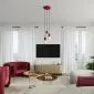 Lampa wisząca HALO 3P burgund | sklep MIRAT  kolekcja halo