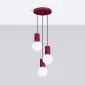 Lampa wisząca HALO 3P burgund | sklep MIRAT  kolekcja halo
