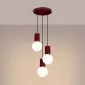 Lampa wisząca HALO 3P burgund | sklep MIRAT  kolekcja halo