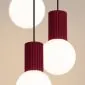 Lampa wisząca HALO 3P burgund | sklep MIRAT  kolekcja halo
