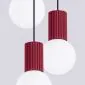 Lampa wisząca HALO 3P burgund | sklep MIRAT  kolekcja halo