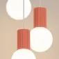 Lampa wisząca HALO 3P brzoskwiniowa | sklep MIRAT  kolekcja halo