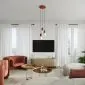 Lampa biurkowa HALO ochra czerwona | sklep MIRAT  kolekcja halo