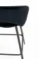 Hoker barowy H96 VELVET czarny welurowy I sklep meblowy MIRAT. styl LOFT