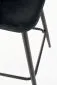 Hoker barowy H96 VELVET czarny welurowy I sklep meblowy MIRAT. styl LOFT