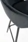 Hoker barowy H96 VELVET czarny welurowy I sklep meblowy MIRAT. styl LOFT