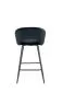 Hoker barowy H96 VELVET czarny welurowy I sklep meblowy MIRAT. styl LOFT