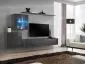 Meblościanka SWITCH XV wisząca z podświetleniem LED | MIRAT. w stylu  kolekcja SWITCH