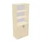 Regał biurowy EASY SPACE CABINET HO 5-OH 80cm akacjowy zamykany I sklep meblowy MIRAT.