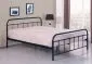Łóżko LINDA 120x200 czarne metalowe dwuosobowe | MIRAT. styl LOFT