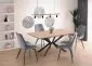 Stół rozkładany LEGARTO 160(200)x90 dąb/czarny na designerskiej podstawie | MIRAT. w stylu LOFT kolekcja