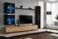 Meblościanka SWITCH XVIII wisząca nowoczesna na wysoki połysk | MIRAT. w stylu  kolekcja SWITCH