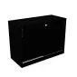 Szafka biurowa przesuwna EASY SPACE CABINET S 1.5-OH 100cm czarna zamykana I sklep meblowy MIRAT.