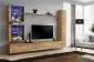 Meblościanka SWITCH XVIII wisząca nowoczesna na wysoki połysk | MIRAT. w stylu  kolekcja SWITCH