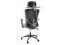 Czarny fotel ergonomiczny Q-080M z atestem BHP i wieszakiem | MIRAT