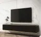 Szafka RTV KARL 175cm wisząca/stojąca czarny mat loftowa I sklep meblowy MIRAT. styl GLAMOUR, LOFT