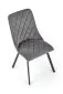 Krzesło K450 VELVET szare tapicerowane do salonu | MIRAT. styl GLAMOUR, LOFT