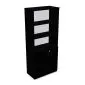 Regał biurowy EASY SPACE CABINET HO 5-OH 80cm czarny zamykany I sklep meblowy MIRAT.