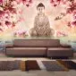 Fototapeta - Budda i magnolia-1