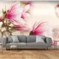 Fototapeta - Branch of magnolia tree-1