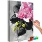 Obraz do samodzielnego malowania - Różowa orchidea | MIRAT. w stylu  kolekcja