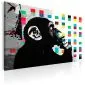Obraz - Banksy The Thinker Monkey-1