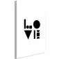Obraz - Black, White and Love (1-częściowy) pionowy-1