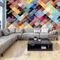 Fototapeta - Kolorowy patchwork-1
