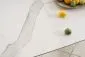 Stół ARMANI CERAMIC160(220)x90 biały/czarny z efektem marmuru | MIRAT. styl GLAMOUR