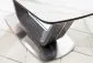 Stół ARMANI CERAMIC160(220)x90 biały/czarny z efektem marmuru | MIRAT. styl GLAMOUR
