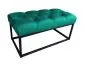 Ławka CHARLIE MG VELVET morska tapicerowana aksamitem | MIRAT. w stylu GLAMOUR kolekcja