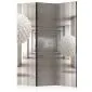 Parawan dwustronny 3D 135 x 172 cm Czarny
